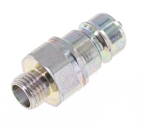 Stahl DN 10 Hydraulikkupplung Stopfen 8 mm L Kompressionsring ISO 7241-1 A/8434-1 D 17,3mm