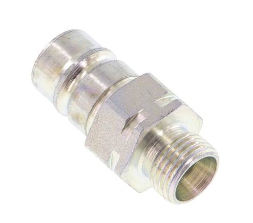 Stahl DN 10 Hydraulikkupplung Stopfen 12 mm L Kompressionsring ISO 7241-1 A/8434-1 D 17,3mm