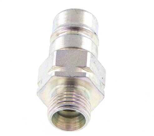 Stahl DN 10 Hydraulikkupplung Stopfen 12 mm L Kompressionsring ISO 7241-1 A/8434-1 D 17,3mm