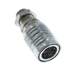 Stahl DN 12,5 Hydraulikkupplung Muffe 15 mm L Druckringschott ISO 7241-1 A/8434-1 D 20,5 mm