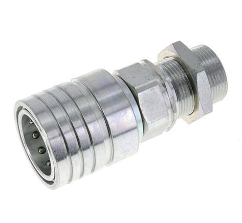 Stahl DN 25 Hydraulikkupplung Muffe 25 mm S Druckringschott ISO 7241-1 A/8434-1 D 34,3mm