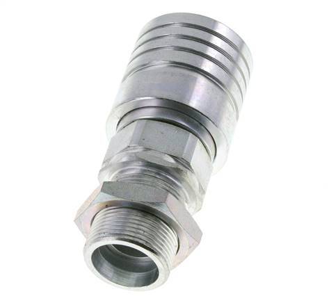 Stahl DN 25 Hydraulikkupplung Muffe 25 mm S Druckringschott ISO 7241-1 A/8434-1 D 34,3mm