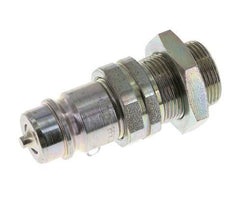 Steel DN 12.5 Hydraulic Coupling Plug 18 mm L Compression Ring Bulkhead ISO 7241-1 A/8434-1 D 20.5mm