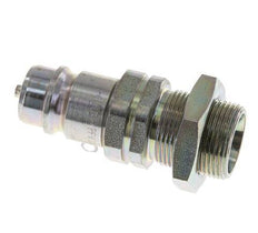 Steel DN 12.5 Hydraulic Coupling Plug 18 mm L Compression Ring Bulkhead ISO 7241-1 A/8434-1 D 20.5mm