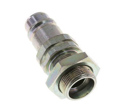 Stahl DN 12,5 Hydraulikkupplung Stopfen 18 mm L Druckring Schott ISO 7241-1 A/8434-1 D 20,5 mm