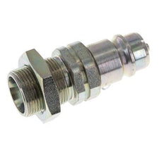 Stahl DN 12,5 Hydraulikkupplung Stopfen 18 mm L Druckring Schott ISO 7241-1 A/8434-1 D 20,5 mm