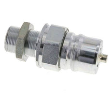 Stahl DN 25 Hydraulikkupplung Stecker 18 mm L Druckring Schott ISO 7241-1 A/8434-1 D 34,3mm