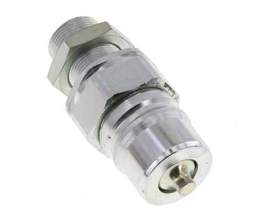 Stahl DN 25 Hydraulikkupplung Stecker 18 mm L Druckring Schott ISO 7241-1 A/8434-1 D 34,3mm