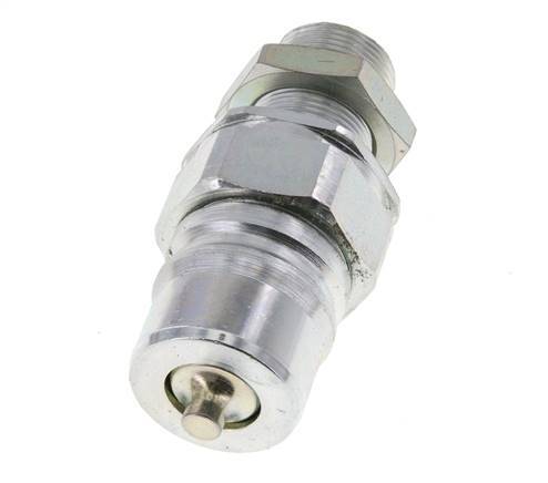 Stahl DN 25 Hydraulikkupplung Stecker 18 mm L Druckring Schott ISO 7241-1 A/8434-1 D 34,3mm