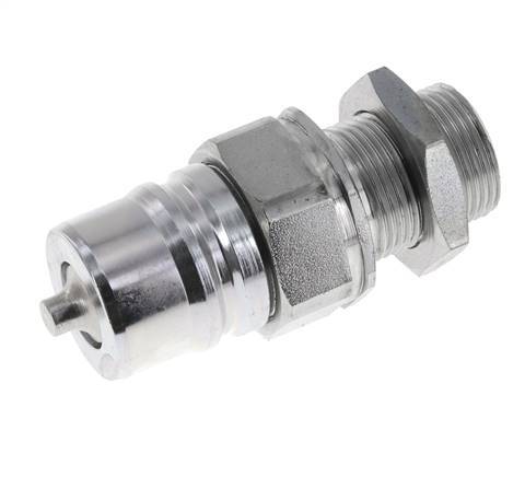 Stahl DN 25 Hydraulikkupplung Stopfen 22 mm L Druckring Schott ISO 7241-1 A/8434-1 D 34,3mm
