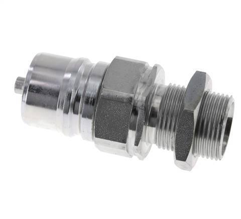 Stahl DN 25 Hydraulikkupplung Stopfen 22 mm L Druckring Schott ISO 7241-1 A/8434-1 D 34,3mm