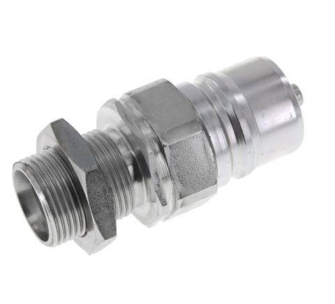 Stahl DN 25 Hydraulikkupplung Stopfen 22 mm L Druckring Schott ISO 7241-1 A/8434-1 D 34,3mm