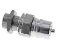 Stahl DN 25 Hydraulikkupplung Stopfen 22 mm L Druckring Schott ISO 7241-1 A/8434-1 D 34,3mm