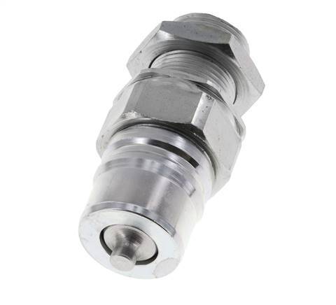 Stahl DN 25 Hydraulikkupplung Stopfen 22 mm L Druckring Schott ISO 7241-1 A/8434-1 D 34,3mm