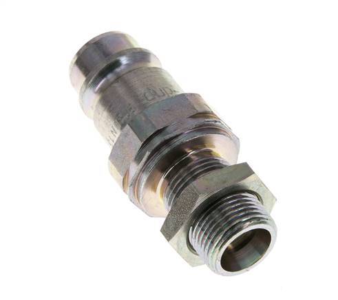 Stahl DN 12,5 Hydraulikkupplung Stopfen 12 mm S Kompressionsring Schott ISO 7241-1 A/8434-1 D 20,5mm