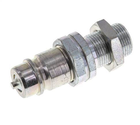 Stahl DN 12,5 Hydraulikkupplung Stopfen 14 mm S Kompressionsring Schott ISO 7241-1 A/8434-1 D 20,5mm
