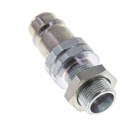 Stahl DN 12,5 Hydraulikkupplung Stopfen 14 mm S Kompressionsring Schott ISO 7241-1 A/8434-1 D 20,5mm
