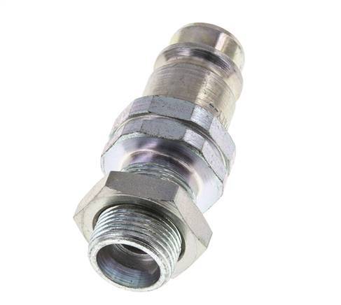 Steel DN 12.5 Hydraulic Coupling Plug 14 mm S Compression Ring Bulkhead ISO 7241-1 A/8434-1 D 20.5mm