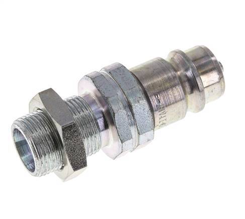 Stahl DN 12,5 Hydraulikkupplung Stopfen 14 mm S Kompressionsring Schott ISO 7241-1 A/8434-1 D 20,5mm