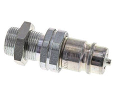Stahl DN 12,5 Hydraulikkupplung Stopfen 14 mm S Kompressionsring Schott ISO 7241-1 A/8434-1 D 20,5mm