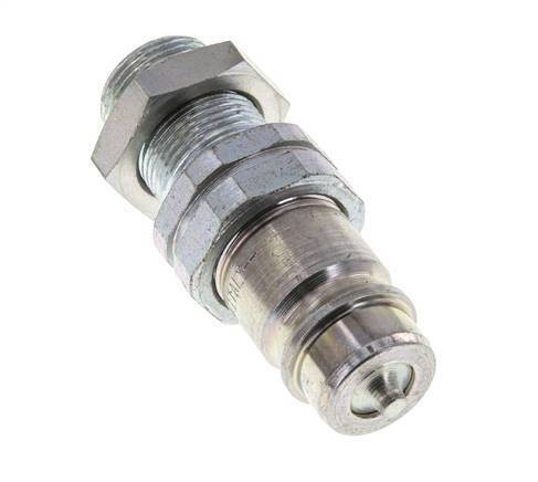 Stahl DN 12,5 Hydraulikkupplung Stopfen 14 mm S Kompressionsring Schott ISO 7241-1 A/8434-1 D 20,5mm