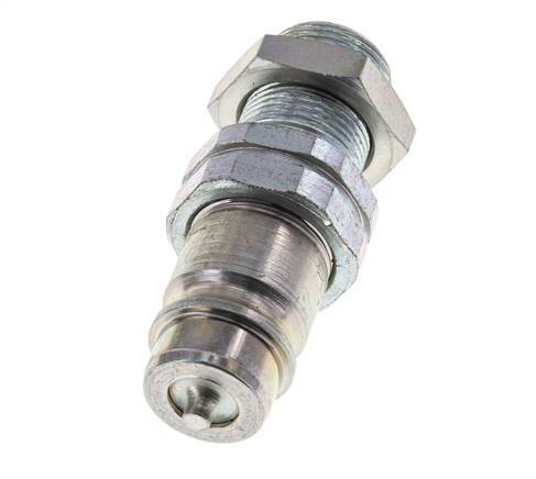Stahl DN 12,5 Hydraulikkupplung Stopfen 14 mm S Kompressionsring Schott ISO 7241-1 A/8434-1 D 20,5mm