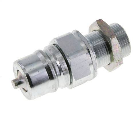 Steel DN 25 Hydraulic Coupling Plug 20 mm S Compression Ring Bulkhead ISO 7241-1 A/8434-1 D 34.3mm