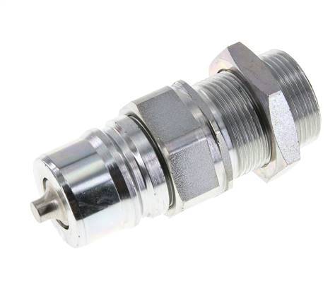 Stahl DN 25 Hydraulikkupplung Stopfen 25 mm S Druckring Schottwand ISO 7241-1 A/8434-1 D 34,3mm