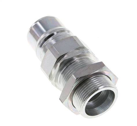 Stahl DN 25 Hydraulikkupplung Stopfen 25 mm S Druckring Schottwand ISO 7241-1 A/8434-1 D 34,3mm