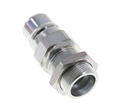 Stahl DN 25 Hydraulikkupplung Stopfen 25 mm S Druckring Schottwand ISO 7241-1 A/8434-1 D 34,3mm