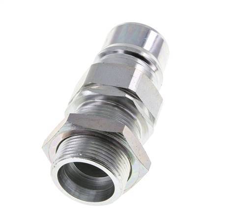 Steel DN 25 Hydraulic Coupling Plug 25 mm S Compression Ring Bulkhead ISO 7241-1 A/8434-1 D 34.3mm