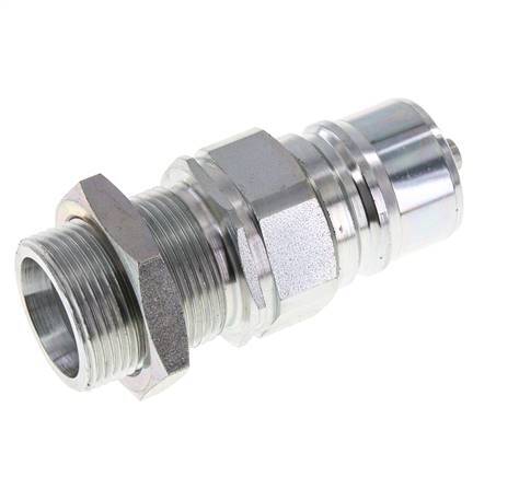 Stahl DN 25 Hydraulikkupplung Stopfen 25 mm S Druckring Schottwand ISO 7241-1 A/8434-1 D 34,3mm
