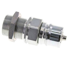 Stahl DN 25 Hydraulikkupplung Stopfen 25 mm S Druckring Schottwand ISO 7241-1 A/8434-1 D 34,3mm