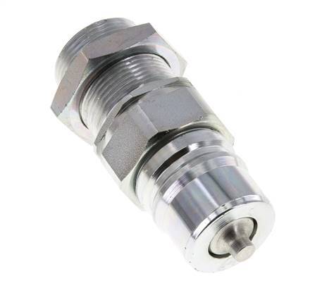 Stahl DN 25 Hydraulikkupplung Stopfen 25 mm S Druckring Schottwand ISO 7241-1 A/8434-1 D 34,3mm