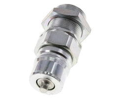 Stahl DN 25 Hydraulikkupplung Stopfen 25 mm S Druckring Schottwand ISO 7241-1 A/8434-1 D 34,3mm