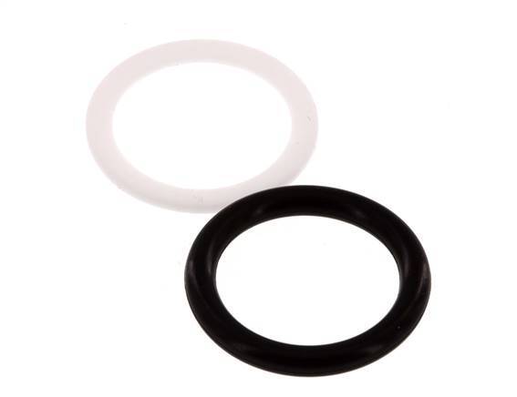 PTFE/NBR-Dichtungssatz für ISO 7241-1 A Hydraulikkupplung (20,5 mm und 38 mm) [5 Stück]