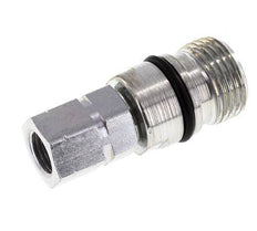 Steel DN 6.3 Hydraulic Coupling Socket G 1/4 inch Female Threads ISO 14541 D M24 x 2