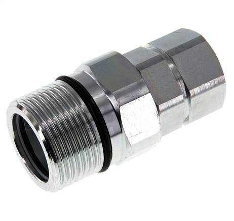 Steel DN 25 Hydraulic Coupling Socket G 1 inch Female Threads D M48 x 3
