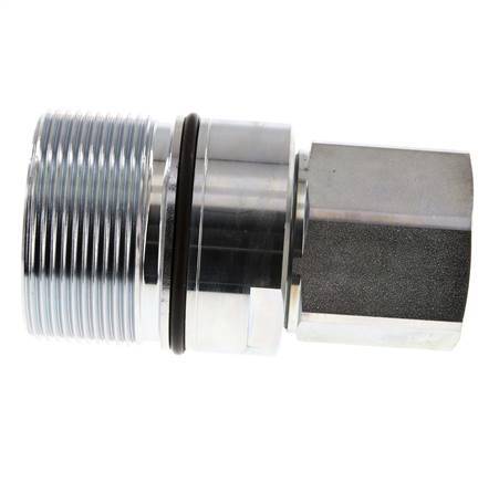 Stahl DN 31,5 Hydraulikkupplung Muffe G 1 1/2 Zoll Innengewinde D M70 x 3