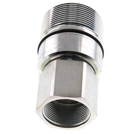 Stahl DN 31,5 Hydraulikkupplung Muffe G 1 1/2 Zoll Innengewinde D M70 x 3