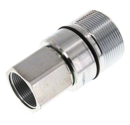 Stahl DN 31,5 Hydraulikkupplung Muffe G 1 1/2 Zoll Innengewinde D M70 x 3
