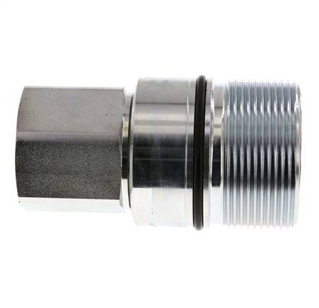 Stahl DN 31,5 Hydraulikkupplung Muffe G 1 1/2 Zoll Innengewinde D M70 x 3