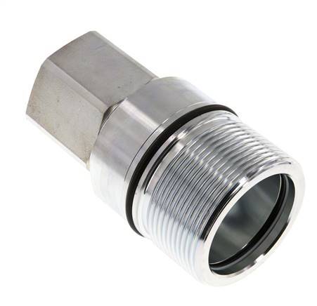 Stahl DN 31,5 Hydraulikkupplung Muffe G 1 1/2 Zoll Innengewinde D M70 x 3
