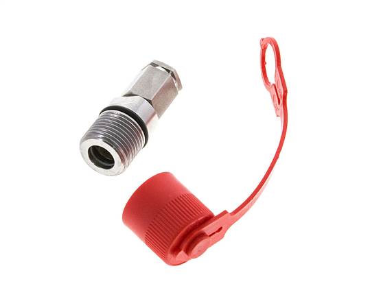 Edelstahl DN 6.3 Hydraulikkupplung Muffe G 1/4 Zoll Innengewinde ISO 14541 D M24 x 2