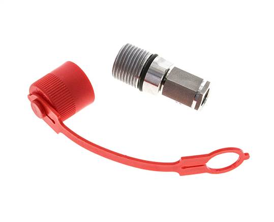 Edelstahl DN 6.3 Hydraulikkupplung Muffe G 1/4 Zoll Innengewinde ISO 14541 D M24 x 2