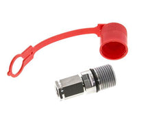 Edelstahl DN 6.3 Hydraulikkupplung Muffe G 1/4 Zoll Innengewinde ISO 14541 D M24 x 2
