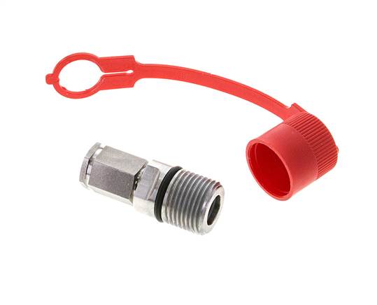 Edelstahl DN 6.3 Hydraulikkupplung Muffe G 1/4 Zoll Innengewinde ISO 14541 D M24 x 2