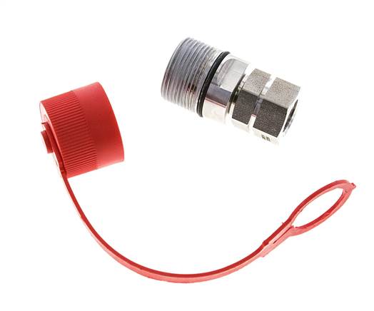 Edelstahl DN 12,5 Hydraulikkupplung Muffe G 1/2 Zoll Innengewinde ISO 14541 D M36 x 2