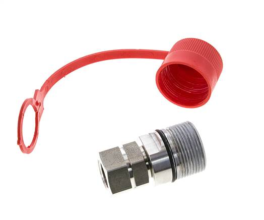 Edelstahl DN 12,5 Hydraulikkupplung Muffe G 1/2 Zoll Innengewinde ISO 14541 D M36 x 2