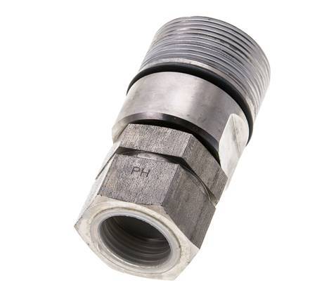 Stainless Steel DN 20 Hydraulic Coupling Socket G 3/4 inch Female Threads ISO 14541 D M42 x 2
